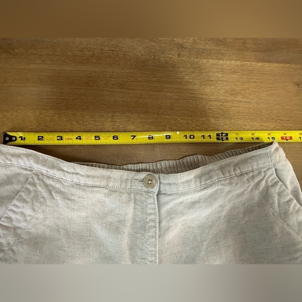 LL Bean Women’s Linen Wide Leg Pants 16 - Picture 2 of 8